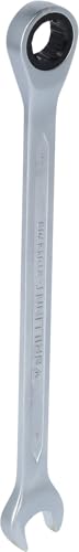 BRILLIANT TOOLS BT013709 Ratchet Ring Spanner, 9 mm [Powered by KS Tools]