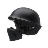 Bell Rogue Unisex-Adult Half Street Helmet (Solid Matte Black, Medium) (D.O.T.-Certified)