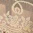 Collections Etc Crochet Lace Floral Tablecloth for Dining Room Accent or Layering Linens, Cream, 70