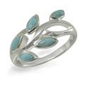 Sterling Silver Ring with Larimar (BTS-NRB2020/LR)