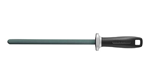 ZWILLING Honing Steel 23 cm, Ergonomic Handle, Black
