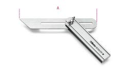 Beta 16720120 Model 1672 A200 Mitre Square, Adjustable Sliding Blade, Aluminium Base Blades, 200mm