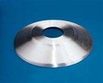 Standard Profile Aluminum Flash Collar- Silver, 2.5" Pole Diameter, 8" Outside Diameter