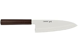 Sushi Silver Cutlery 18/0 Stainless Steel 8" Deba Knife with Black Nylon Handle