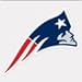 NFL New England Patriots 8-by-8 Inch Diecut Colored Decal