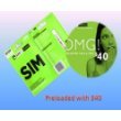 Simplemobile wireless preloaded sim card with $40 monthly plan, ready to activate