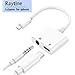 Headphone Adapter for iPhone Adaptor 3.5mm Jack Dongle Earphone Connector Convertor 2 in 1 Music Accessories Charger Cables Charge & Audio Compatible for iPhone 8/ X/XS MAX/XR/ 8Plus/ 7/7 Plus-White