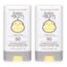Baby Bum Mineral Sunscreen Face Stick - SPF 50 - UVA,UVB Face and Body Protection - Fragrance Free Safe for Sensitive Skin- Travel Size 0.45 Ounce (Pack of 2)