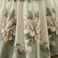 Collections Etc Magnolia Garden Floral Leaf Rod Pocket Window Curtains - Country Cottage Chic Design, Sage, Valance