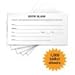 Excello Global Products 1500 Entry Forms - Includes 15 Blank Raffle Ticket Pads - (White) - GPP-0021