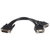 StarTech.com LFH 59 Male to Dual Female VGA DMS 59 Cable - VGA cable - DMS-59 (M) - HD-15 (F) - 8 in - black 8IN CBL LFH 59 MALE TO DUAL FEM VGA DMS 59 Manufacturer Part Number DMSVGAVGA1