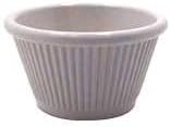 RAMEKIN FLUTE BONE 4.5 OZ, CS 6 DZ, 06-0583 GESSNER PRODUCTS COMPANY SERVING ACCESSORIES