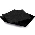 100 Black Napkins 33cm 2ply