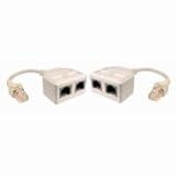 Cables Unlimited UTP-4000 Cat5e Pair Splitter Adapter 1 Pack (White)