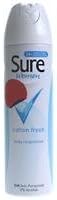 Sure Women Anti-Perspirant Deodorant Spray Cotton Fresh 150ml by Sure Women