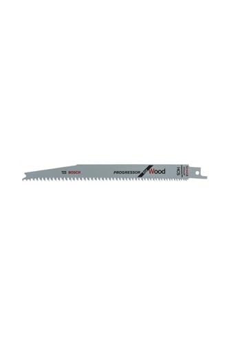 Bosch Accessories Professional 25 Stück Säbelsägeblatt S 2345 X Progressor for Wood (für Holz, 200 x 19 x 1,25 mm, Zubehör Säbelsäge)