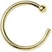 Body Candy Unisex Adult Solid 14k Yellow Gold Nose Hoop 18 Gauge 5/16