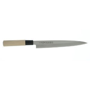 Happy Sales HSSR400, Japanese Long Sashimi Sushi Knife, 210 mm
