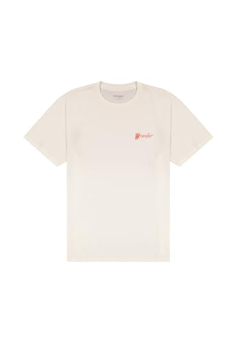 Wrangler Graphic tee Camiseta, Worn White, L Hombres