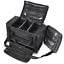 1200D Black Soft Makeup Bag Pockets Artist Travel Cosmetic Organizer Box Case