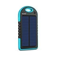 Dizaul Solar Charger, 5000mAh Portable Solar Power Bank Waterproof/Shockproof/Dustproof Dual USB Battery Bank Compatible with All Smartphones,iPhone,Samsung,Android Phones,Windows Phones,GoPro,GPS