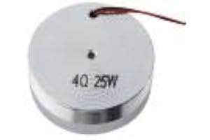 Qiilu Resonance Speaker Bluetooth Vibration Speaker 50MM 2Inch All Frequency Resonance Speaker Vibration Strong Bass Louderspeaker Compatible with Computer Laptop MP3 MP4 CD Mobile Phone PSP(4Ω 25W)