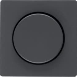 Hager – Lid Central Q.1/q.3 Button for Regulation Anthracite