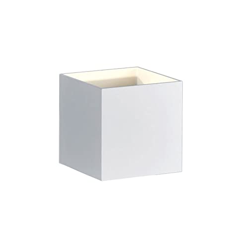 Trio Leuchten LED Wandleuchte 223310131 Louis, Metall weiß matt/innen weiß, 4.3 Watt LED, 10 x 10 x 10 cm
