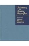 American Philosophers Before 1950, , 0787660140