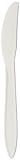 Daxwell Break-Resistant Polypropylene Medium Weight White Plastic Knife (Case of 1000)