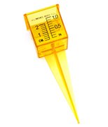 Ten Pack 1.5" Rain Gauge/Sprinkler Gauge, Wide Mouth, Bright Yellow Outdoor Water Measuring Tool 10 Piece