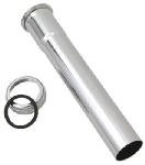 Lavatory Drain Extension Tube, Chrome-Plated Brass, 1.25-In. OD Tube Slip Joint x 8-In.