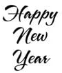 Happy New Year Cling Unmounted Rubber Stamp (CH0162A-CL)