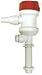 Rule 403C Marine Tournament Series 800 Livewell Pump (Angled Thru Hull Fitting, 12-Volt) , White/Red