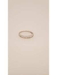 Universal Jewels - Anillo de boda invisible de 0.079 in, oro blanco o amarillo de 14 quilates, corte princesa (0,75 quilates)