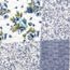 Collections Etc Hadley Floral Patchwork Quilted Pillow Sham, Blue, Sham