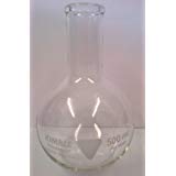KING SCIENTIFIC 500ML HEAVY DUTY BOROSILICATE GLASS ROUND FLASK FLAT BOTTOM
