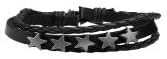 MILAKOO 10 Pcs Punk Goth Leather Bracelets Handmade Braided PU Bracelets for Men Women Skull & Star & Studded Charms - Image 4