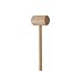 Fox Run Wooden Crab Mallet, 8 x 2.25 x 1.25 inches, Brown