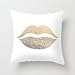 Decorative Arts Gold Lips New arrival comfortable pillowcase