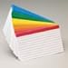 Color Coded Bar Ruled Index Cards 3 x 5 Assorted Colors 100/Pack