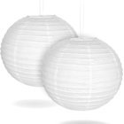 Just Artifacts 24" White Chinese/Japanese Paper Lantern/Lamp 24" Diameter - Just Artifacts Brand