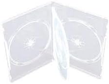 5 x Dragon Trading 4 Disc Clear CD DVD BLU RAY Disc Cases 4 Way Case for 4 Discs Of Any Format With 14mm Spine And Outer Sleeve For Artwork Inlay