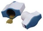 Fit & Healthy Vitamin & Tablet Storage Tablet Splitter & Crusher (2" x 2 1/2") - 2 storage compartments - 2pc