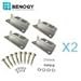 Renogy 2 Sets Solar Panel Mounting Z Brackets Lightweight Aluminum Corrosion-Free Construction for RVs, Trailers, Boats, Yachts, Wall and Other Off Gird Roof Installation, 2 Count