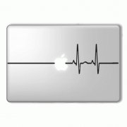 Aufkleber für MacBook Laptop EKG