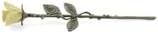 Hand Crafted Brass Rose Stem Keepsake Memorial Urn - Pink - Includes FREE Liberty Microfiber Cloth