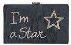 Women's Stitching Acrylic Clutch Bag Pearlescent Party Banquet Single Shoulder Messenger Box Bag FUBULECY (Color