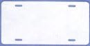 Blank License Plate (Flat Aluminum WHITE) (2pk)