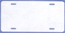 Blank License Plate (Flat Aluminum WHITE) (2pk)
